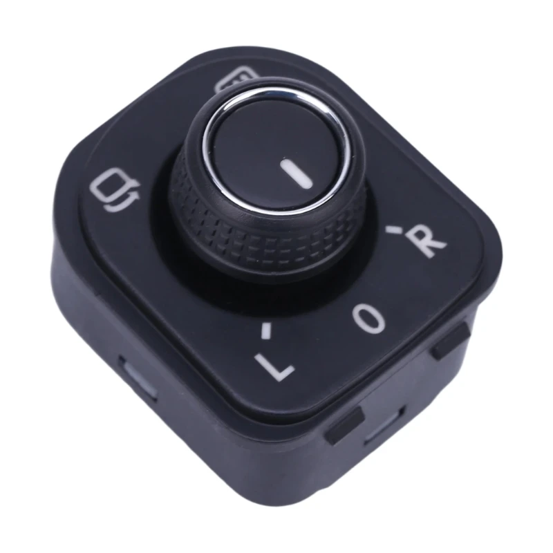 Side Mirror Adjustment Control with Terminal Connection, Replacement Part 5ND959565F, Top-Mounted Turning Knob, Marked X37F