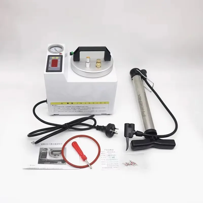 Dental Polymerizer Portable Curing Pressure Pot Dental Lab Polymerizing Digital Display Adsorption Silicone Rubber Repair