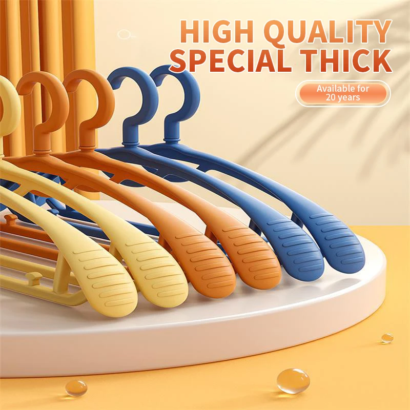 10PCS Retro Wide-Shoulder Non-Slip Hanger Closet Organizer Hangers For Clothes Organizer Drying Rack for Coat Wardrobe Storage