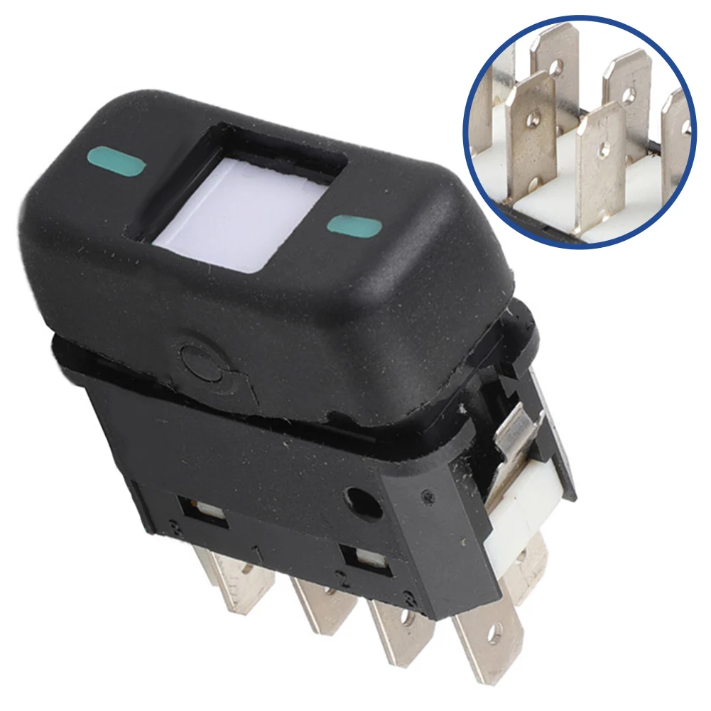 8-pin Switch Window Switch Mechanics Black for Easy Installation Power Switch Button Easy Installation Long-lasting Performance