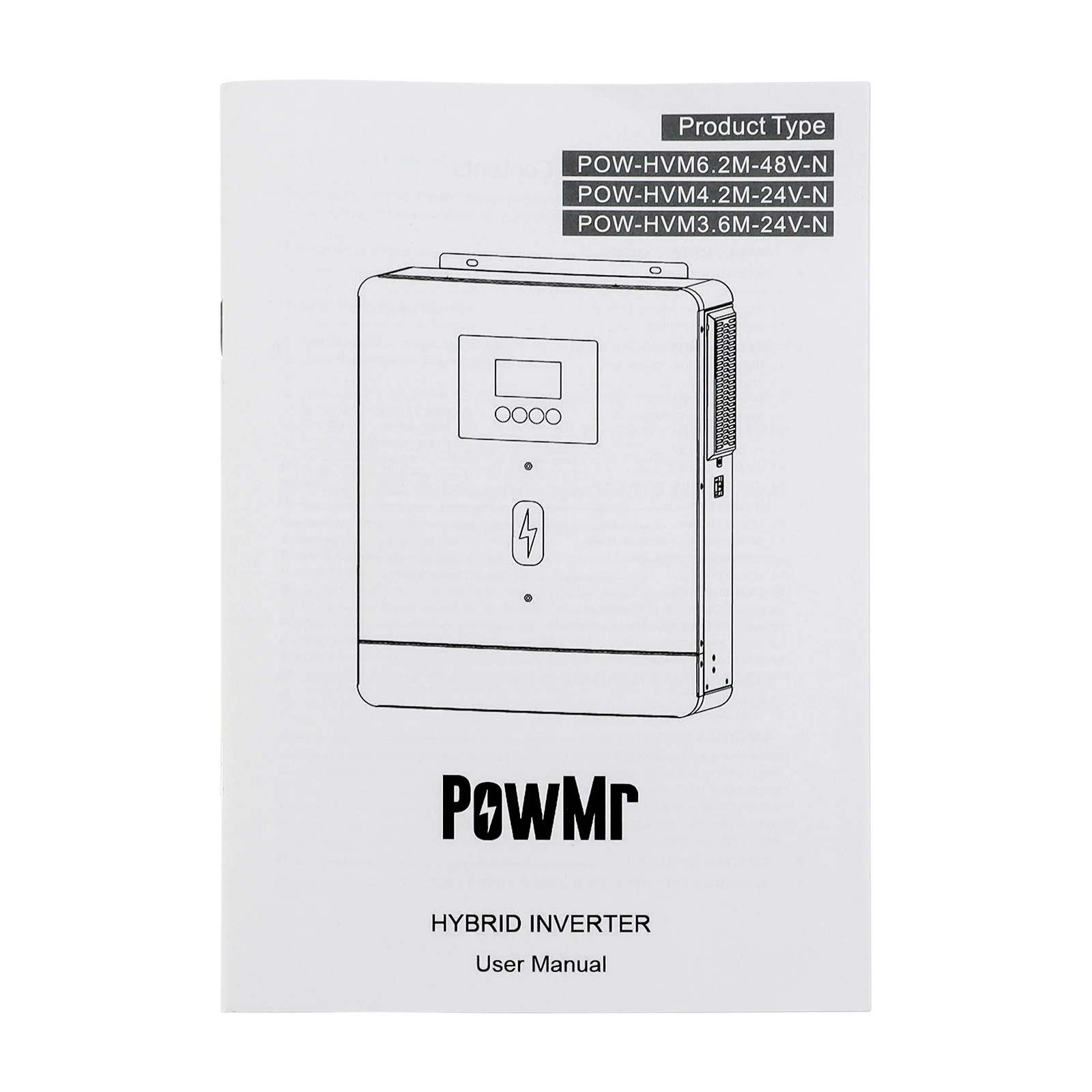 PowMr Off Grid On Grid 4.2KW 6.2KW Hybrid Solar Inverter 24V 48V 230V Double Load Output Solar Inverter