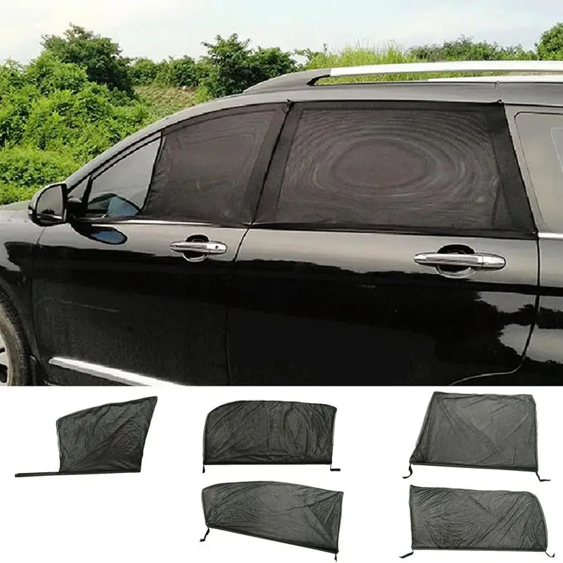 

Automobile Window Shade Curtain Breathable mesh Auto Front Rear Window Protection Sunshade Stretchy Car Anti Mosquito Screen