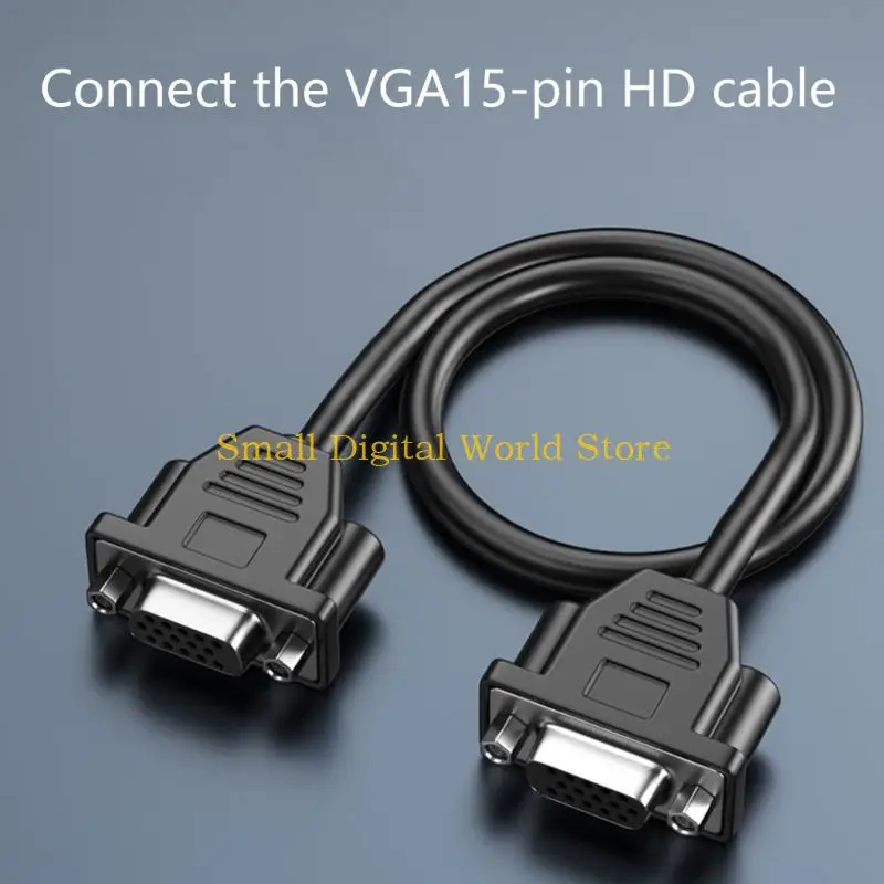 

77UB VGA Female to Female Extension Cable 30cm for Projectors, Monitors PC High Clear VGA Cable 30cm / 11.81in Long