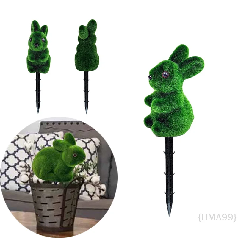 

Green Plant Artificial Rabbit Shaped Rabbit Skin Tree Basin Micro Landscape Decoration Courtyard Garden Decoration