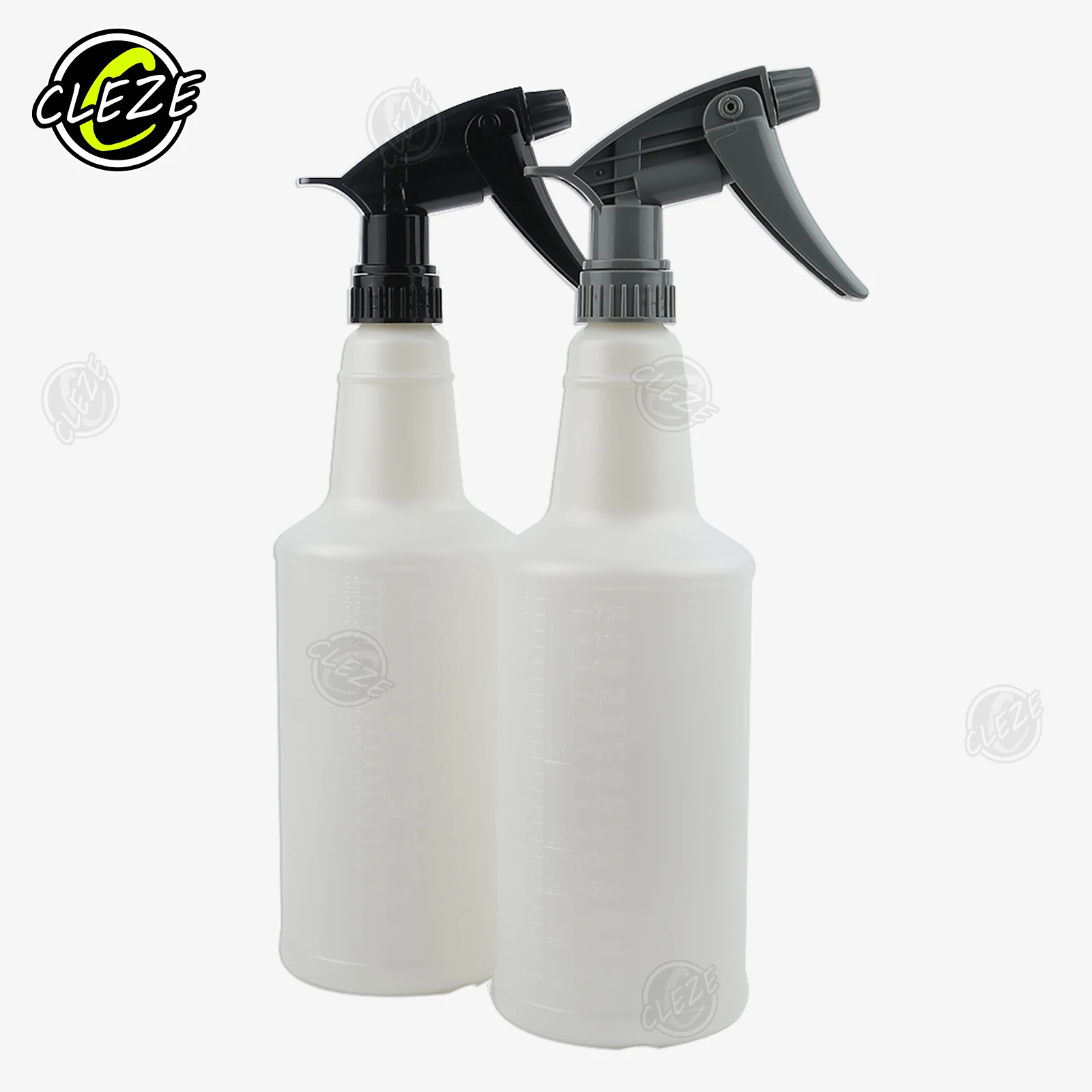 

CLEZE 750ML Spray Bottle Durable Acid Resistant Lightweight Empty White Liquid Bottle for Car Washing for Car Garden Irrigation