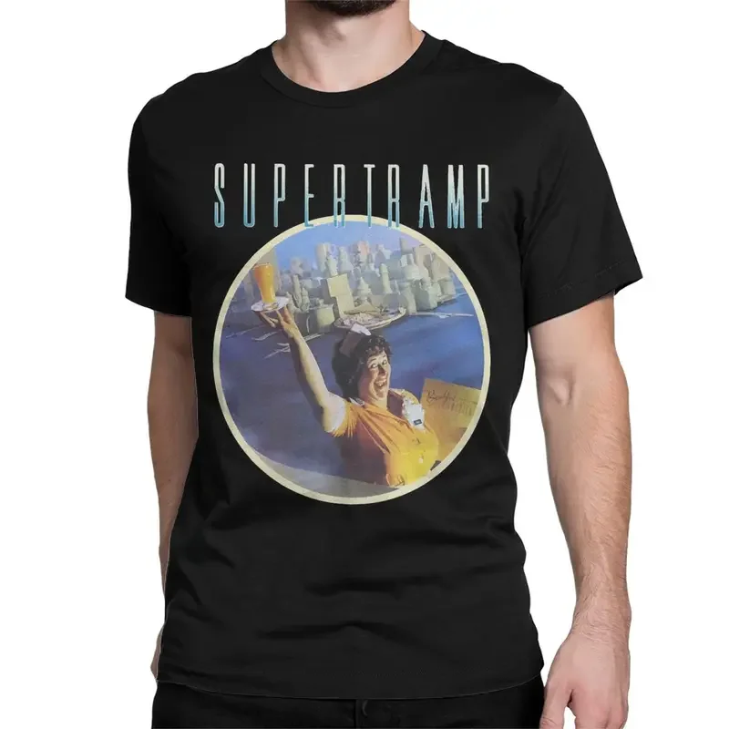 Awesome Supertramp Breakfast In America Tribute T-Shirts Men Round Neck 100% Cotton T Shirt Short Sleeve Tees Summer Clothing