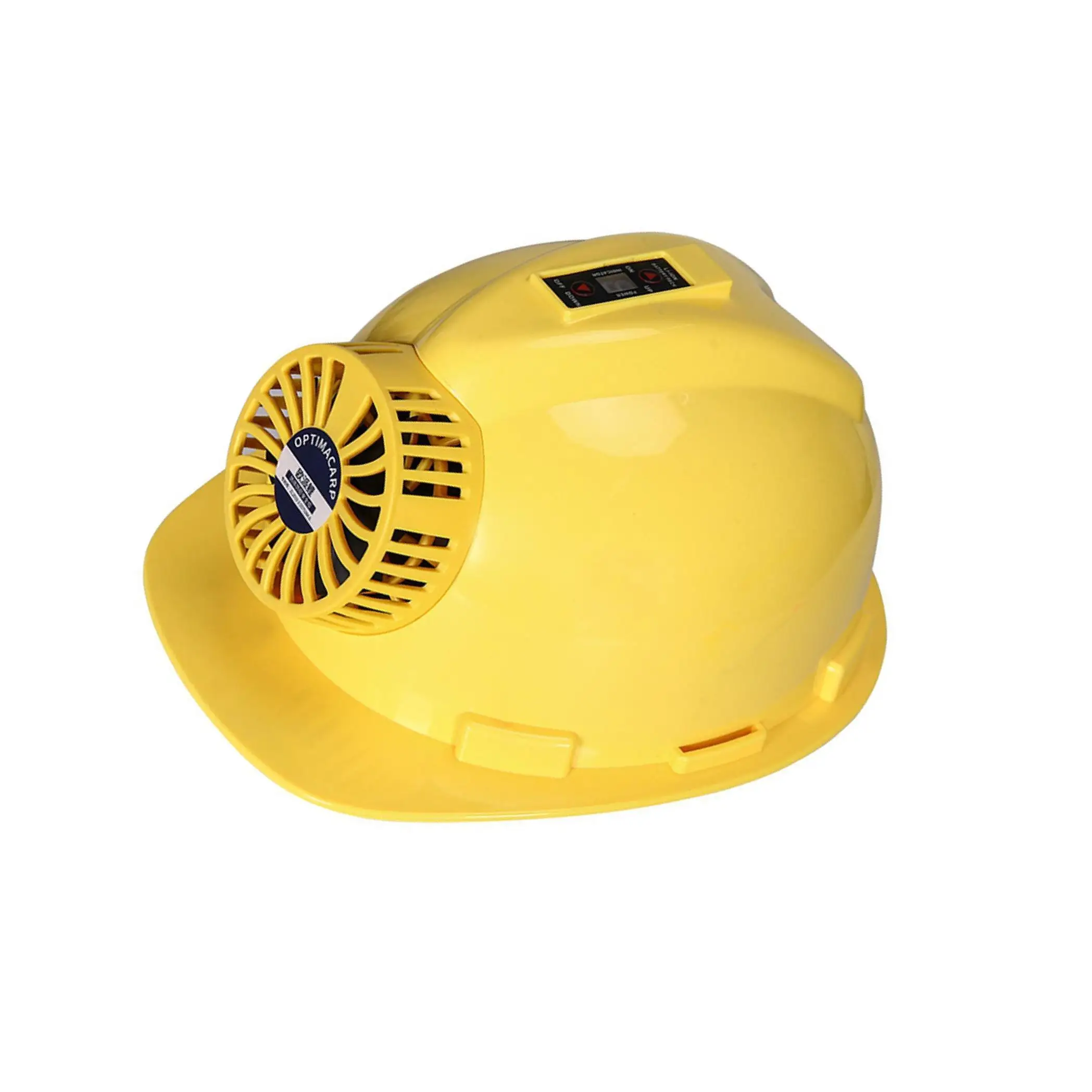 Construction Hard Hat with Fan Thickening Safety Helmet Multifunction Yellow