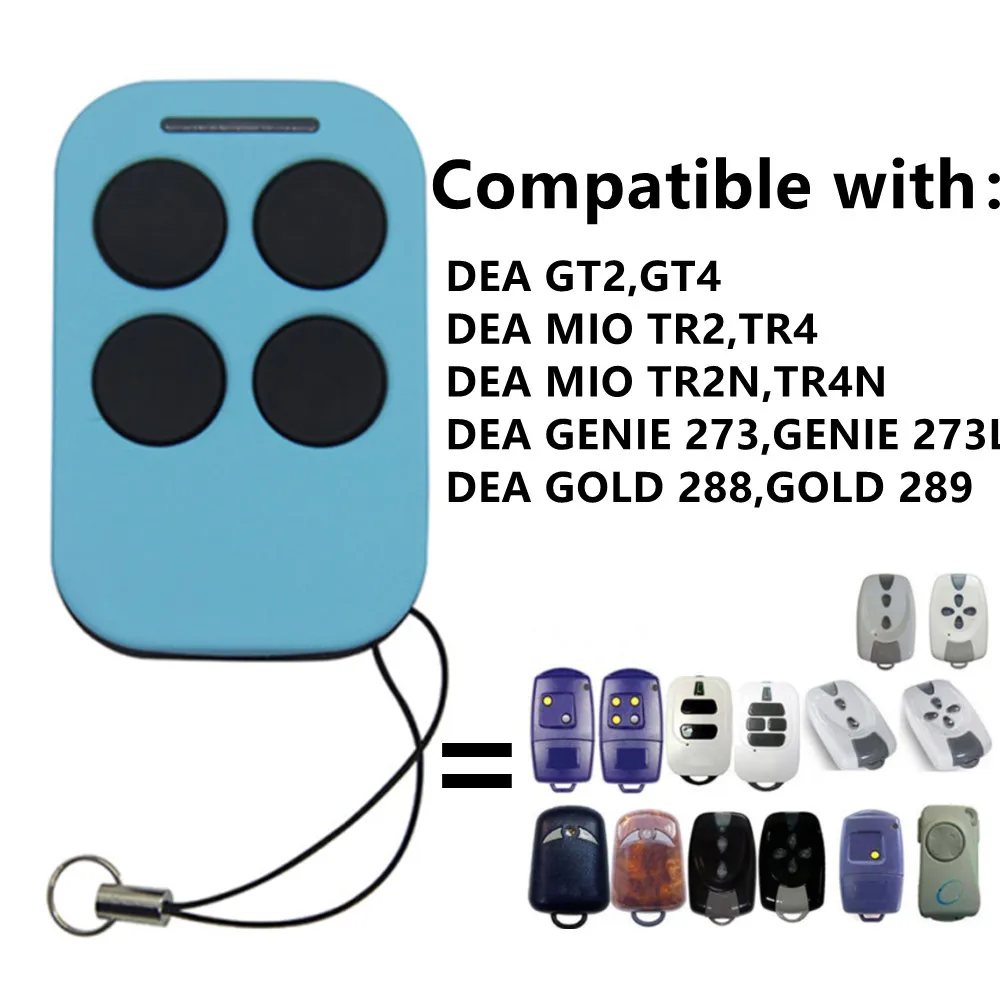 DEA 433-1 433-2 433-4 MIO TD2 MIO TD4 gate control garage door remote control replacement DEA remote garage fixed code 433.92MHz