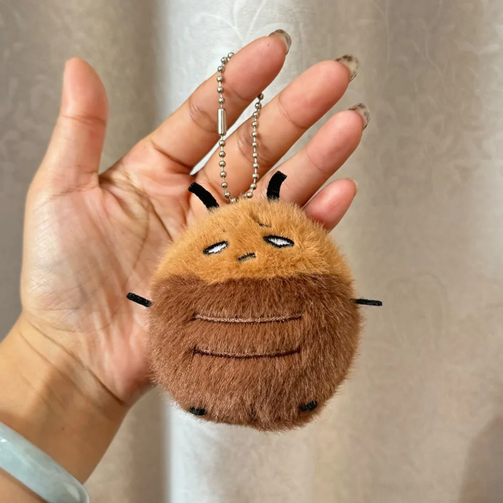 

Мягкая плюшевая кукла-таракан, пушистые насекомые, брелок с мягкими животными, мультяшный забавный плюшевый брелок с тараканом, детские праздничные подарки