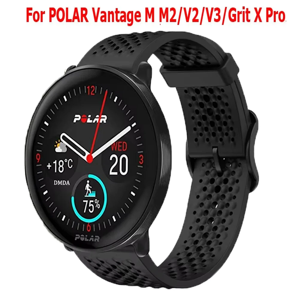 for POLAR Vantage M M2/V2/V3 Band Quick Release Bracelet for Polar Grit X Pro Correa Silicone Strap 22mm Watch Strap Vantage V3