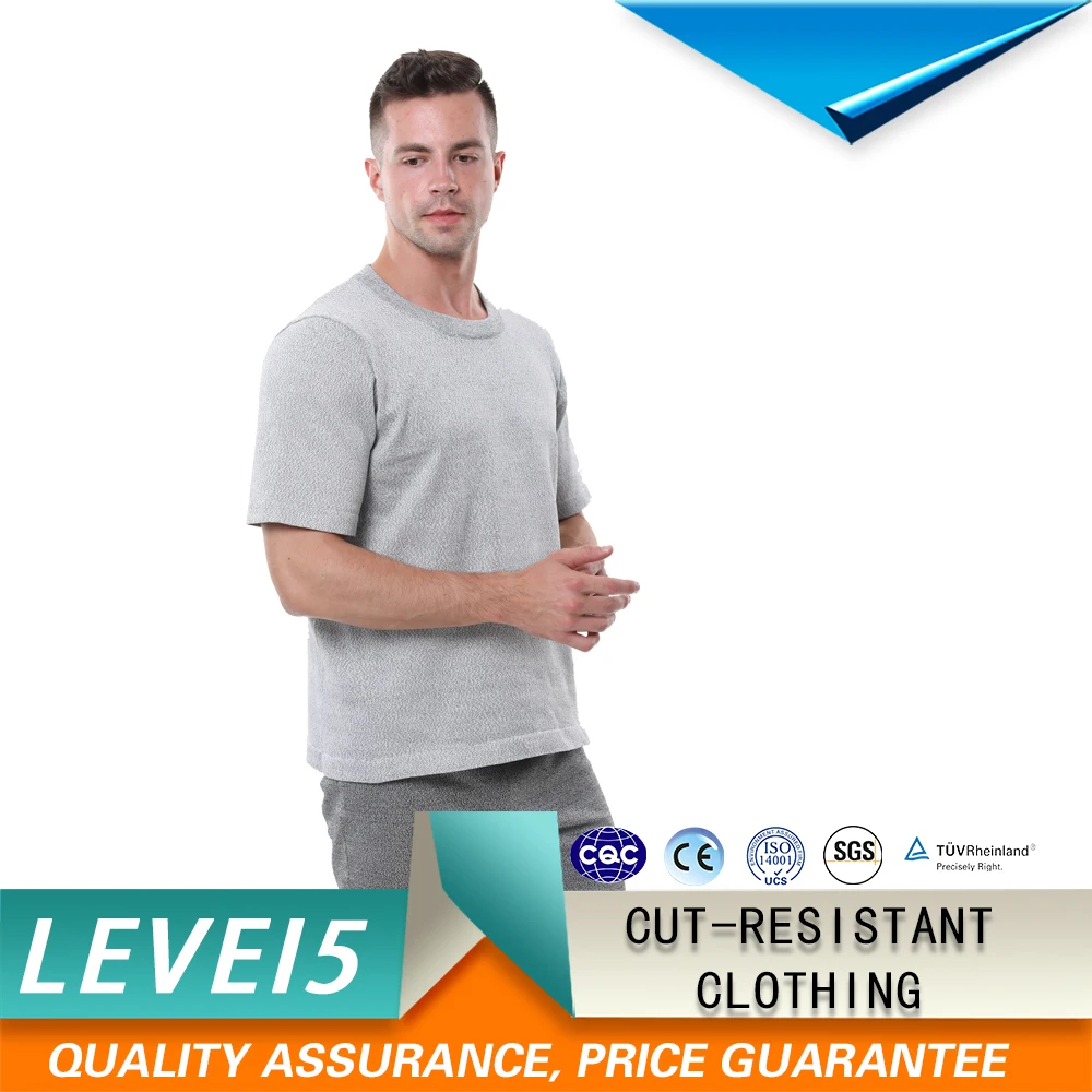 Anti-Cut Short Sleeves Soft Thin Outdoor Self-Defense Tear-Resistant Cut-Resistant Glass Handling Slaughter Short Sleeves