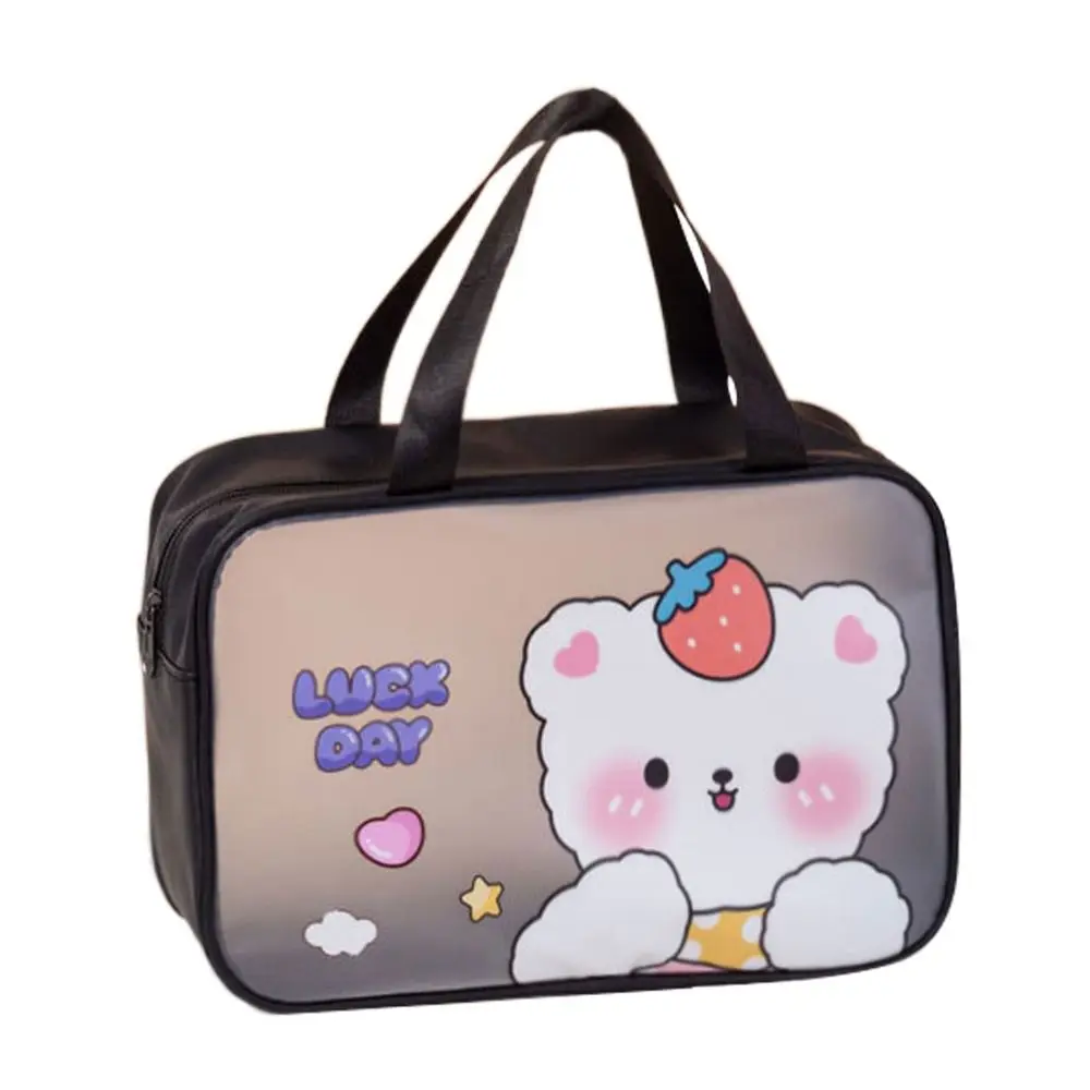 Reise-PVC-Cartoon-Kosmetiktasche, Große Kapazität, Schwimm- und Strandtasche, Toilettenartikel-Aufbewahrungstasche, Wasserdichte Transparente Make-up-Tasche