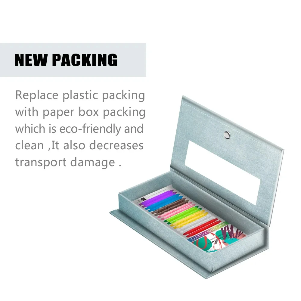 DeceMars Estensione ciglia colorate 16 linee Rainbow Lash JBCD Curl per il trucco