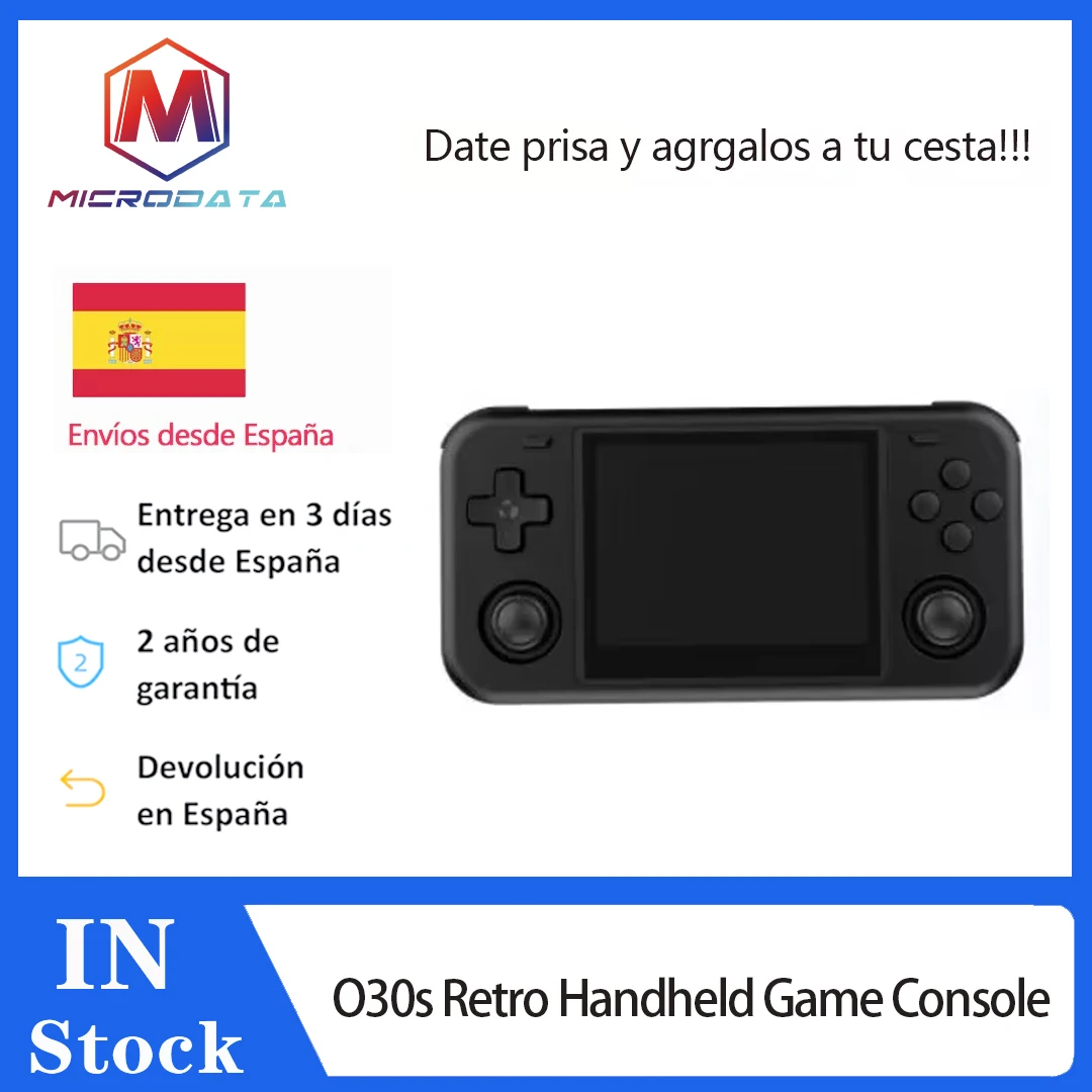 O30s Retro Console di gioco portatile Macchina da gioco portatile retrò Gba da 3,5 pollici Full Fit