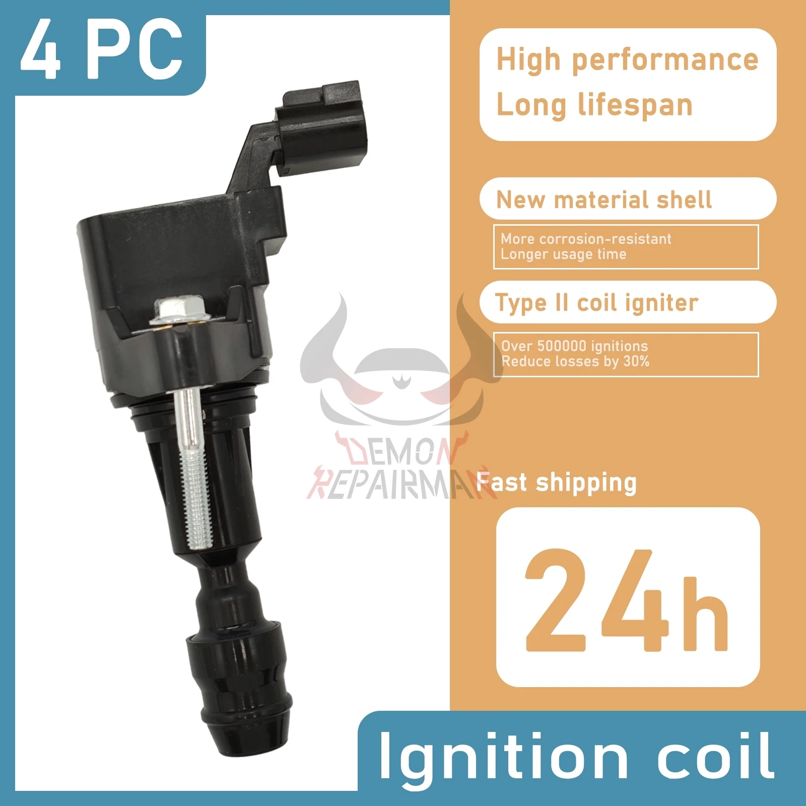 4 PCS Ignition Coil for Opel Antara FOR Roewe 950 FOR Chevrolet Captiva FOR Buick GL8 LaCrosse FOR Cadillac Seville 12638824