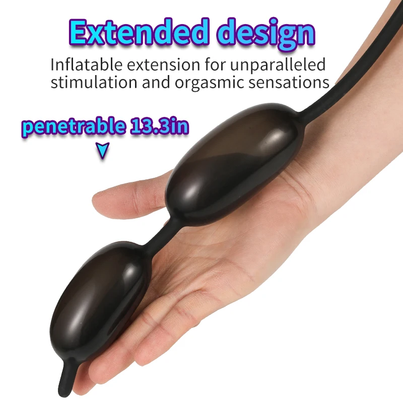 New Male Inflated Urethra Plug Penis Stimulator Catheter Play Silicone Urethral Sounding Rod Dick Dilation Sex Toy for Men Adult