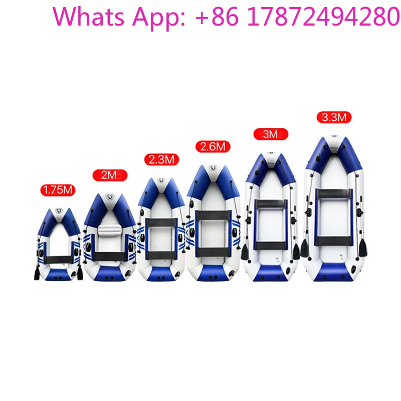 Hot Selling Inflatable PVC Thickened Rubber Boat Thickened Hard Bottom Inflatable Boat Drifting Fishing Boat