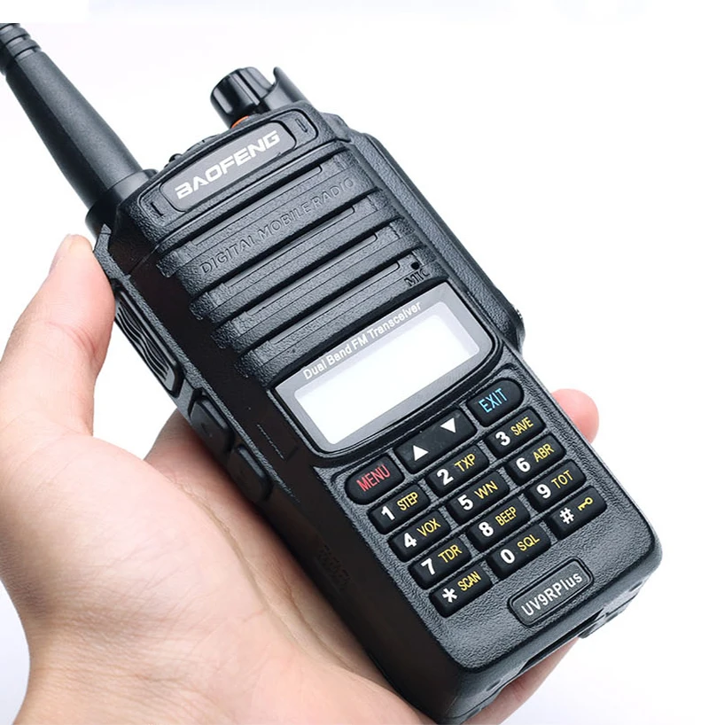 

Портативная Двухдиапазонная рация Baofeng UV-9R Plus, дальность действия, два диапазона, приемопередаточная рация, портативная охотничья рация, водонепроницаемость IP67