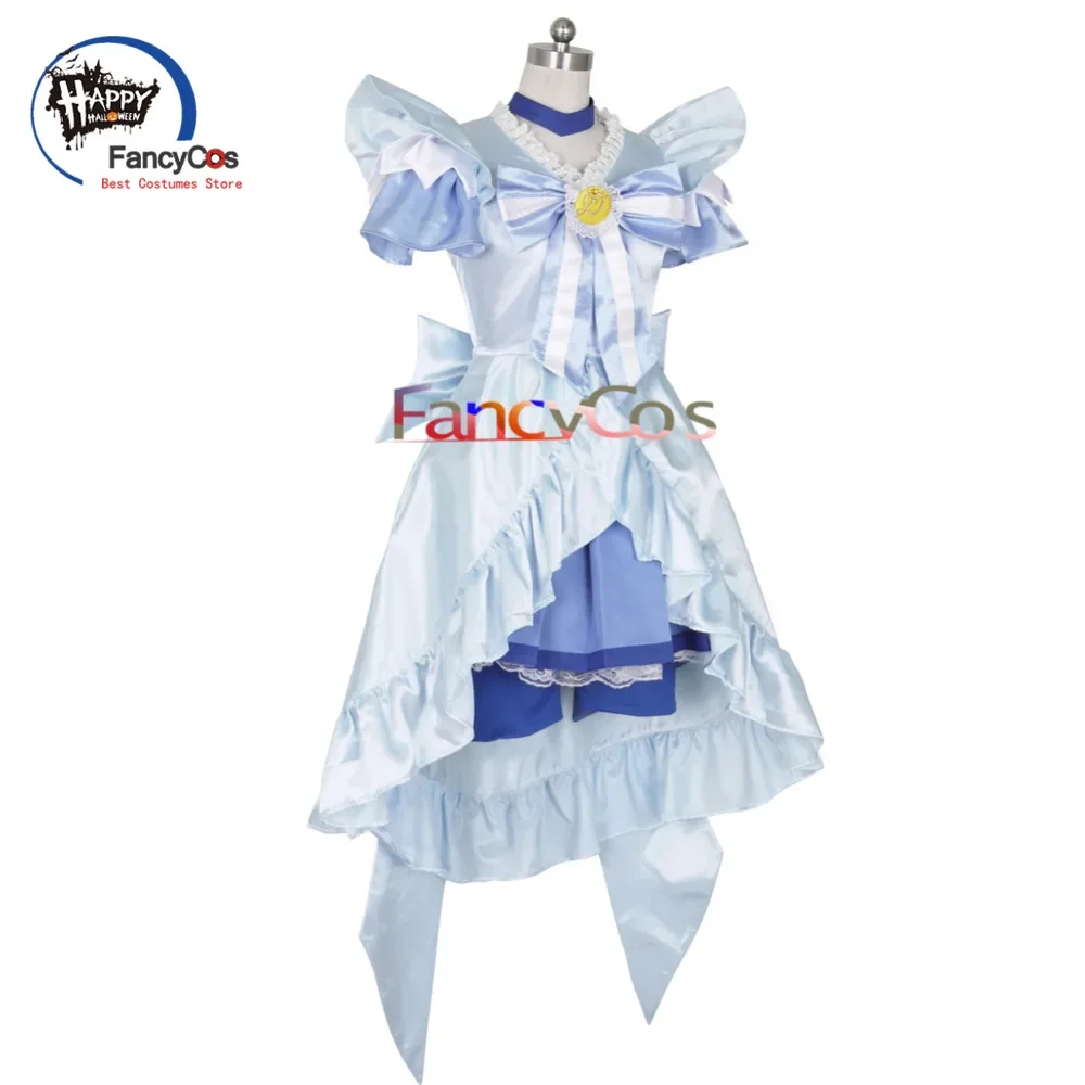 Anime Glitter Force Breeze Aoki Reika Cure Beauty Dress, disfraz de princesa para Halloween, fiesta de Carnaval para adultos y niños