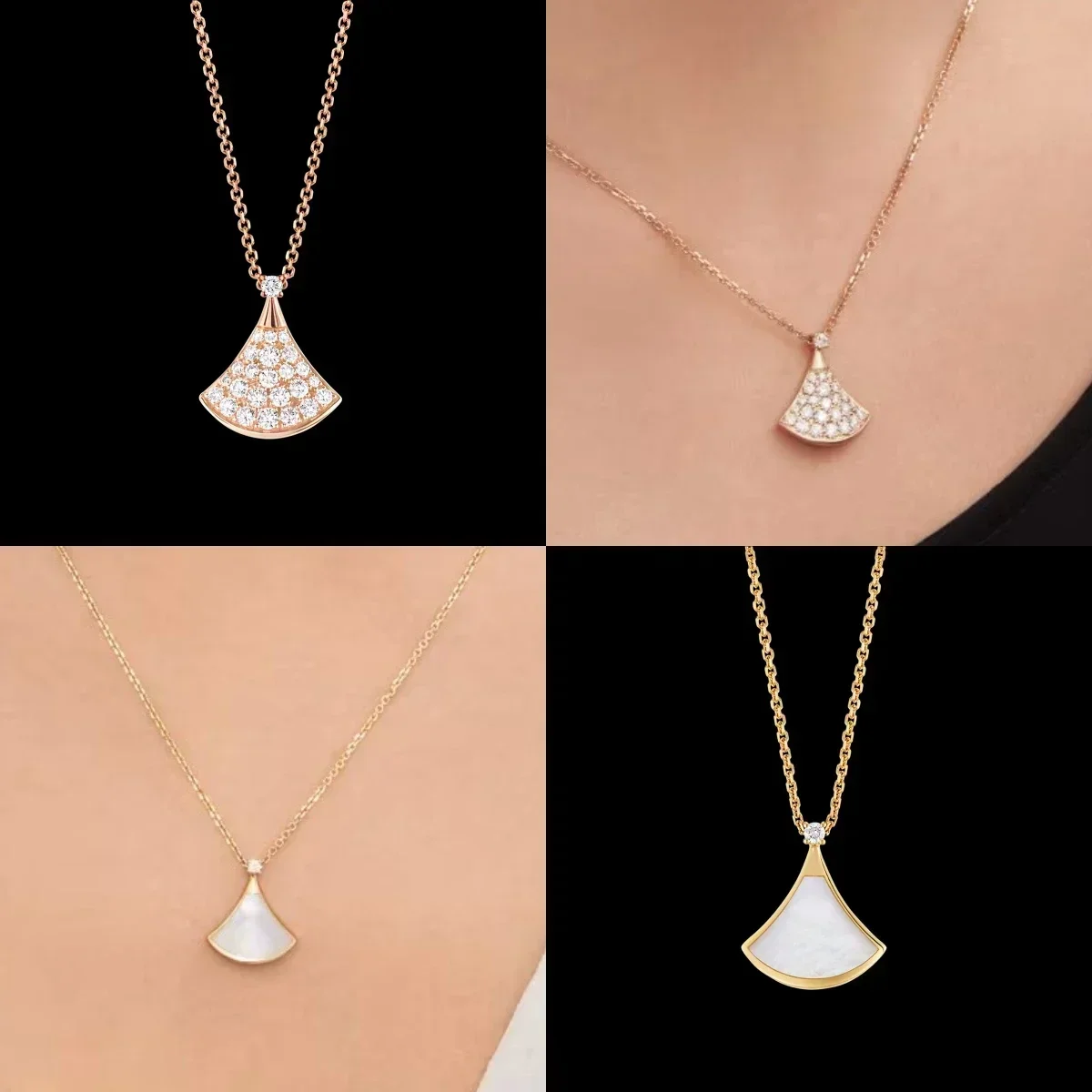 2024 New S925 Pure Silver BV Skirt Necklace, Premium Elegance, Trendy Fashion, Enhance Your Charm, Discounted Price