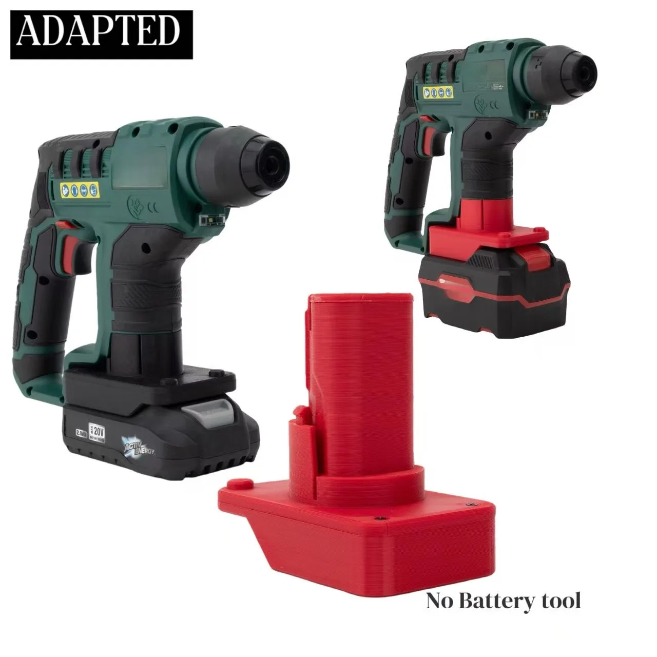 

Battery Adapter for Parkside x20v battery /Aldi Ferrex 20V / 40V Series to Parkside 12V Power Tool Converter