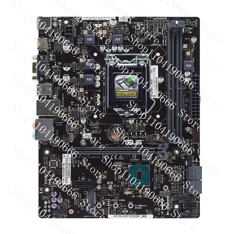 

For ASUS H110-I/G11CD/DP_MB motherboard LGA1151 DDR4 32G VGA HDMI M-ATX Tested XYG