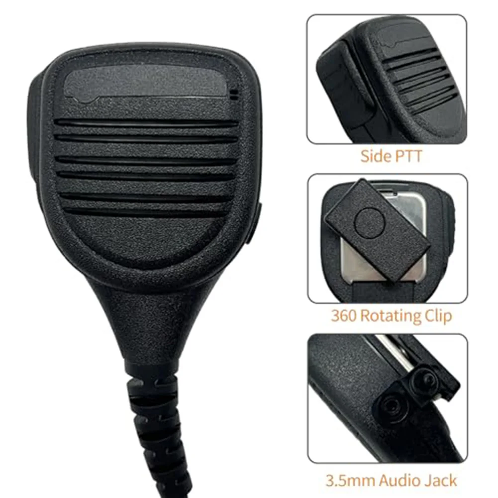 PMMN4024A Speaker Mic For Motorola APX8000 XPR6350 DP3400 Talkie With Windproof Design And 3.5mm Jack Replacement Part view 4