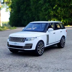 1/24 Range Rover Sports SUV Alloy Car Model Diecasts Metal Toy Off-road Vehicles Car Model Simulation Sound and Light Kids Gifts