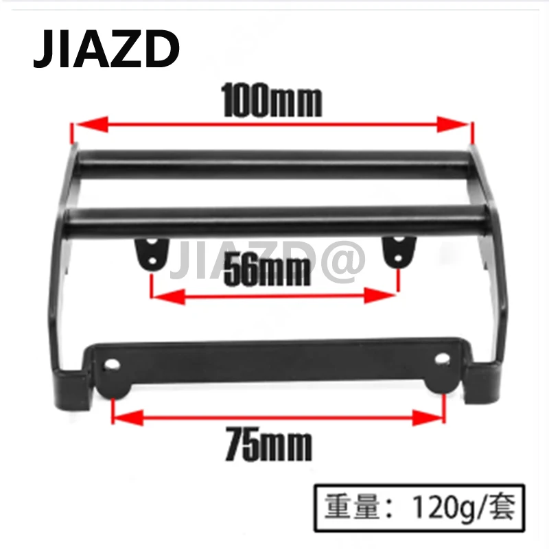 LED 조명이 달린 스테인리스 스틸 충돌 방지 앞 범퍼, TRX-4 TRX-4 포드 브롱코 1/10 RC 크롤러 자동차 부품 W23