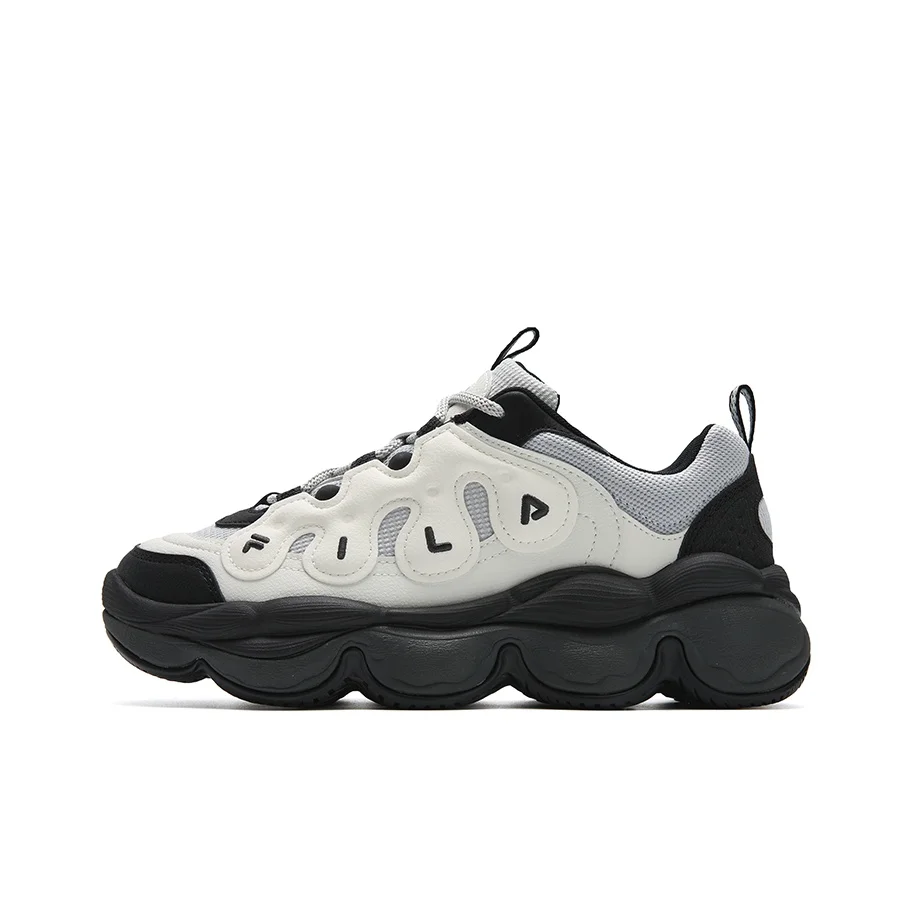 FILA PEASE Height Increasing Low top Casual Shoes Women's White Gray F12W541114FGL