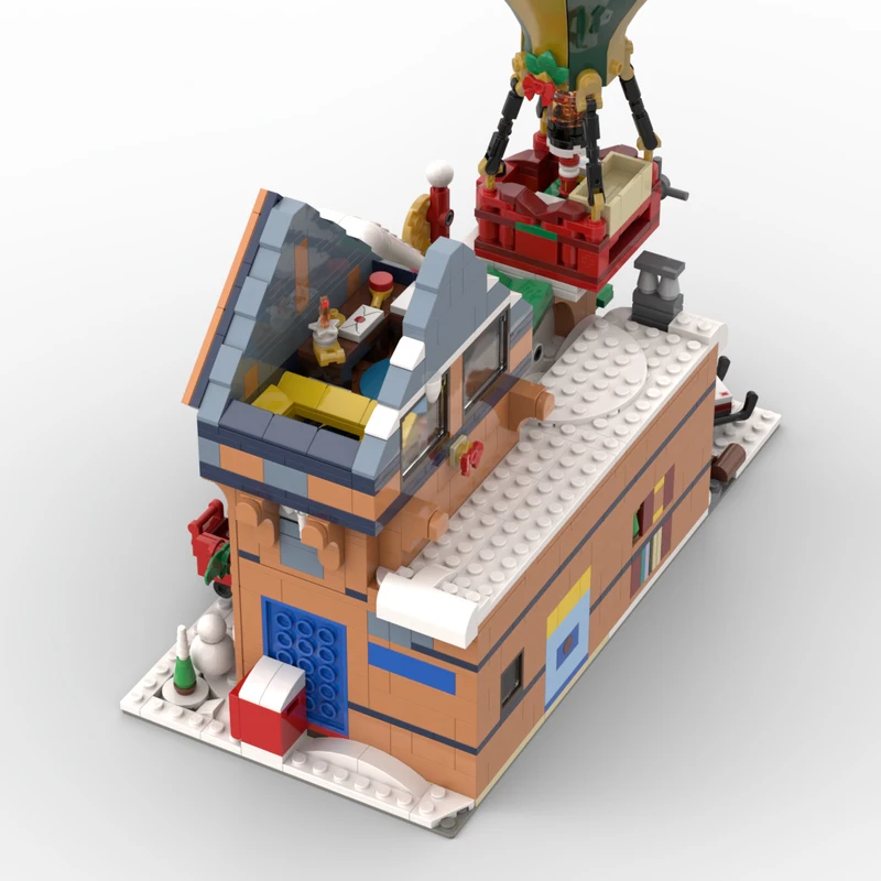 1468pcs MOC Modular Buildings Corner Santa’s Post Office - Modification Model Toys Building Blocks Architecture Christmas Gift