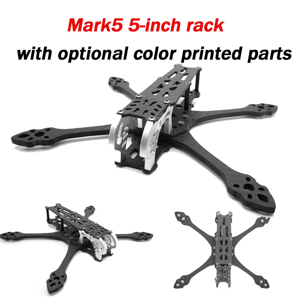 

Mark5 MK5 DC DeadCat Structure FPV Frame Kit 5inch Carbon Fiber for O3 air unit RC Quadcopter Racing Drone DIY parts