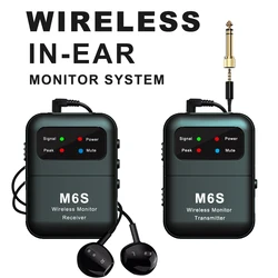 Wireless in-Ear Monitor System Professional IEM System Transmitter and  Receiver for Studio, Band Rehearsal,Live Performance