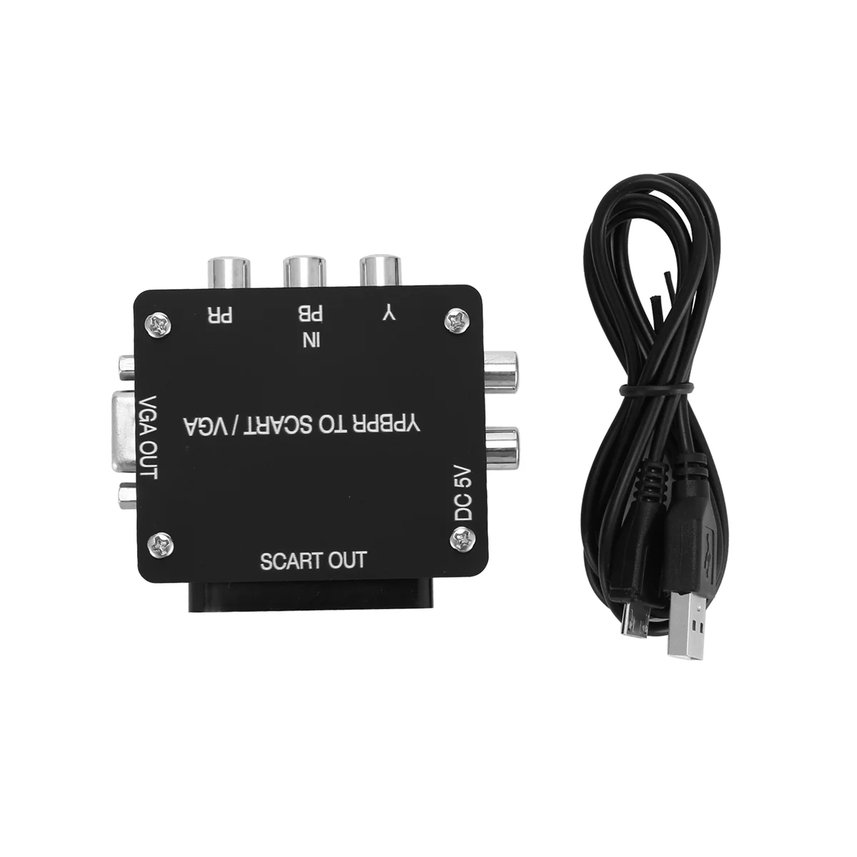 YUV TO RGBS YPBPR to SCART YPBPR TO VGA Component Transcoder Converter Game Console, RGBS to Color Difference Component XY