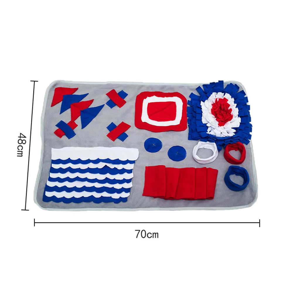 Pet Leak Proof Mat Relieve Boredom Multi Use Of One Object Fleece Cloth Fashion Smart Pet Toys Feeding Choke Pad Easy To Clean