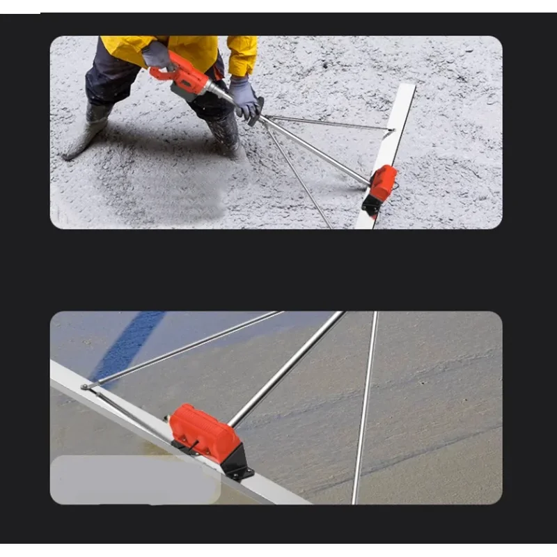 100 سنتيمتر الكهربائية ملمع الخرسانة مستوى الطابق الاهتزاز حاكم هاون هزاز المرامل آلة تسوية الخرسانة مع البطارية