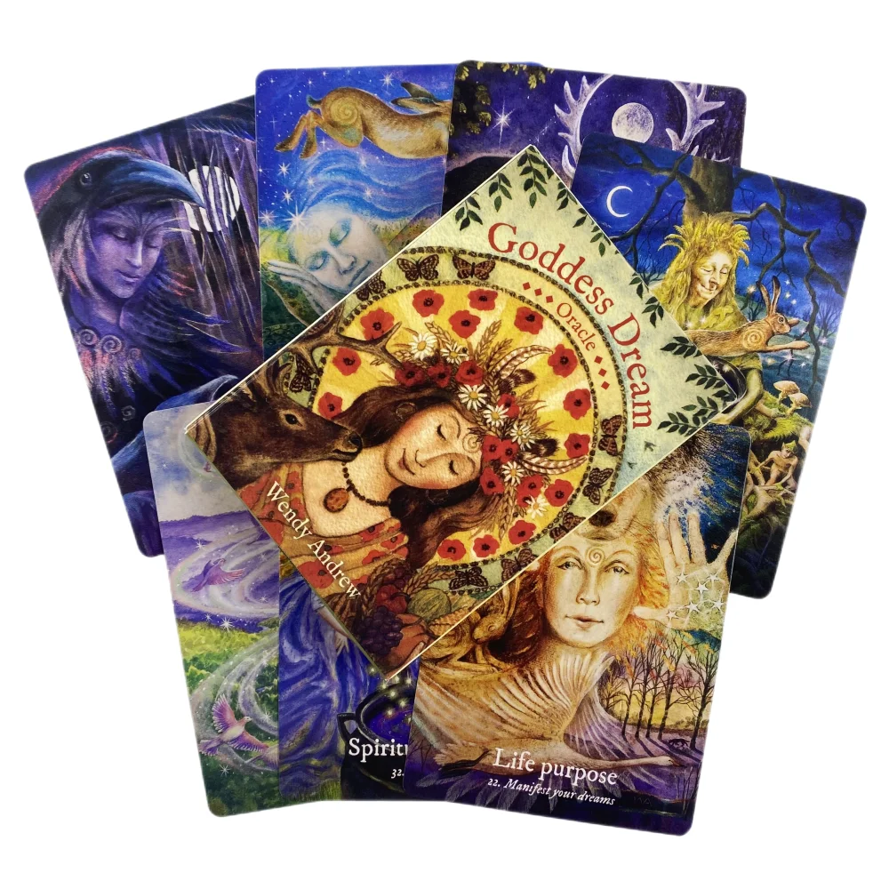 Goddess Dream Oracle Cards A 36 English Divination Edition Deck Borad Games