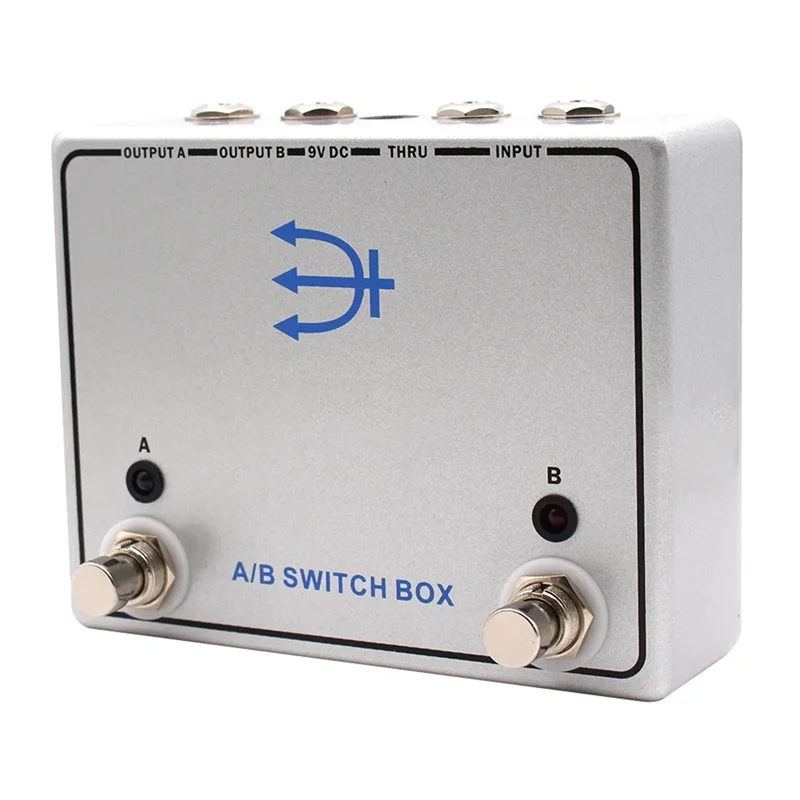 

Педаль-переключатель сигналов AA08 A/B SWITCH BOX для двух усилителей, блок каналов для гитарных эффектов, гитарные комплектующие