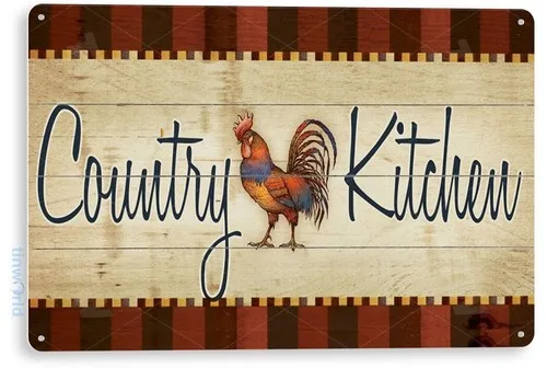 TIN SIGN Country Kitchen Metal Décor Prayer Kitchen Barn Cottage Store A312