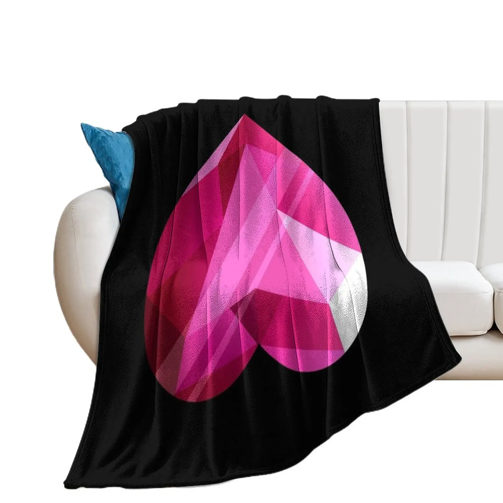 Steven Universe - Spinel Heart Gem 2nd Form - Black Background Throw Blanket for sofa Luxury Throw Comforter Blankets