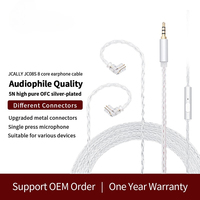 HIFI Headphone Upgrade Cable MMCX, 0.78mm2Pin, Oxygen Free Copper Wire Headphone Upgrade Cable with Microphone Headphone Cable