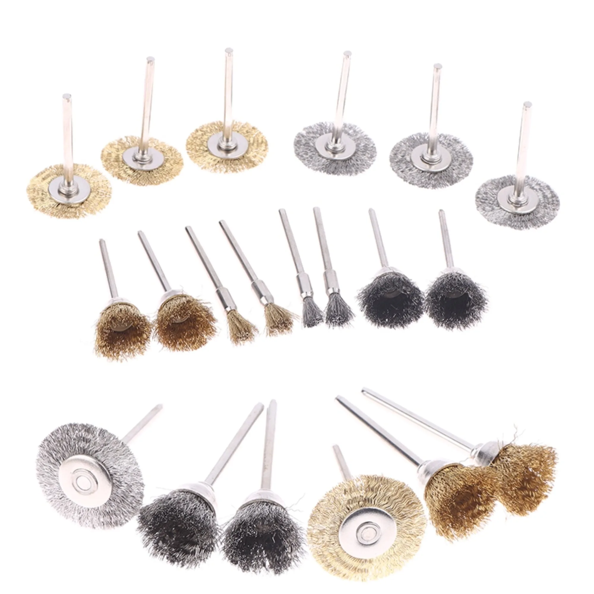 

Mini Metal Brush Set Rust Removal Cleaning Brush Polishing Wheel Brush For Grinder Rotary Electric Tool