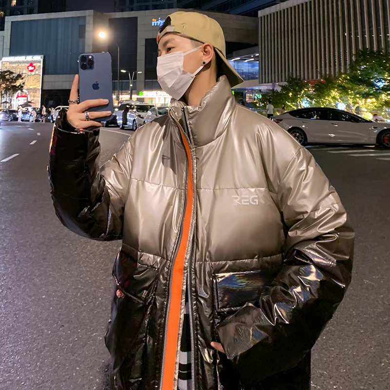 

High Quality Winter Outdoor Cold Proof Warm Trendy Feather Jacket Comfortable Versatile Fashionable and Bright Breathable Jacket