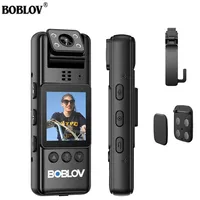 BOBLOV A23 Infrared Night Vision Mini Camera 1080P 180 Rotating len Video Recorder Small Camcorder Police BodyCam Magnetic Clips