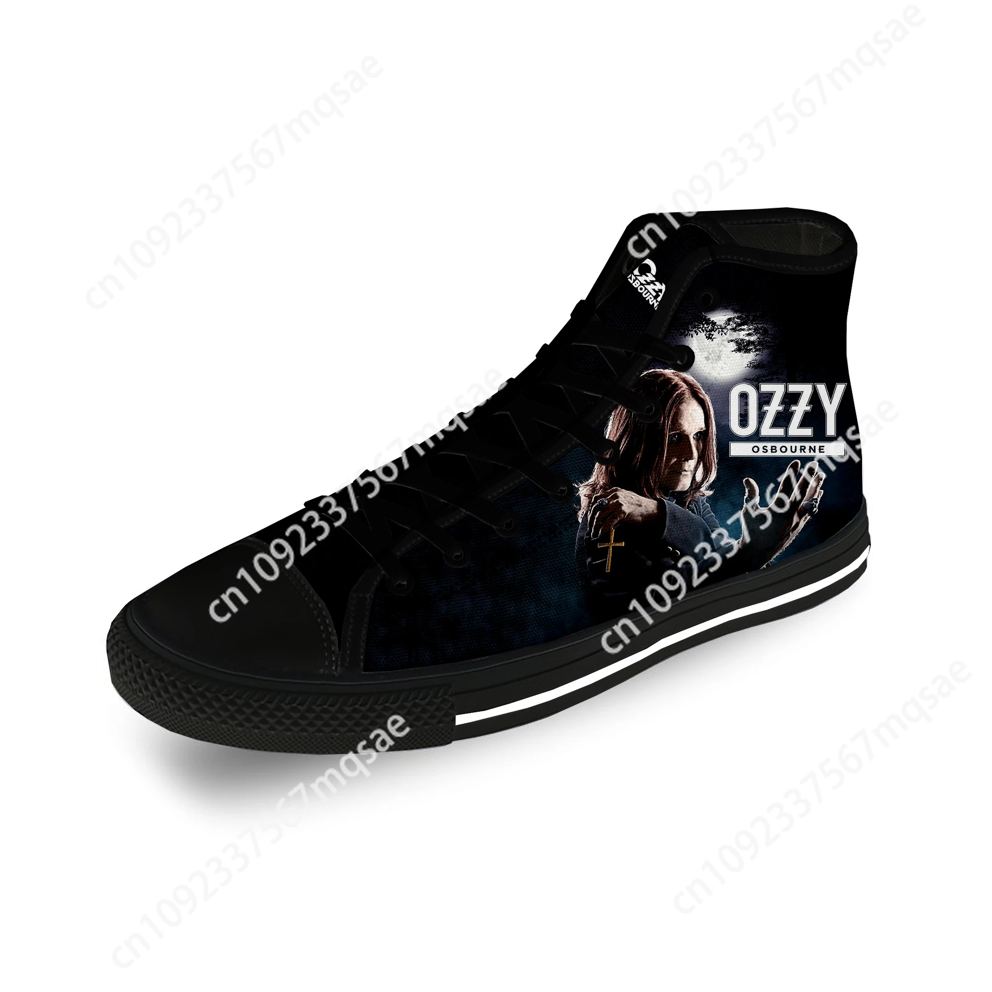 

Osbourne Rock Singer Ozzy Heavy Metal Casual Cloth 3D Print High Top Canvas Shoes Men Women Lightweight Breathable Sneakers