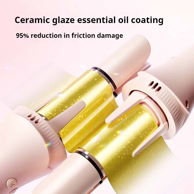 Multi-functional Automatic Curling Iron Interchangeable Heads 100 Million Negative Ions Anti-scald Hair Styler for Women