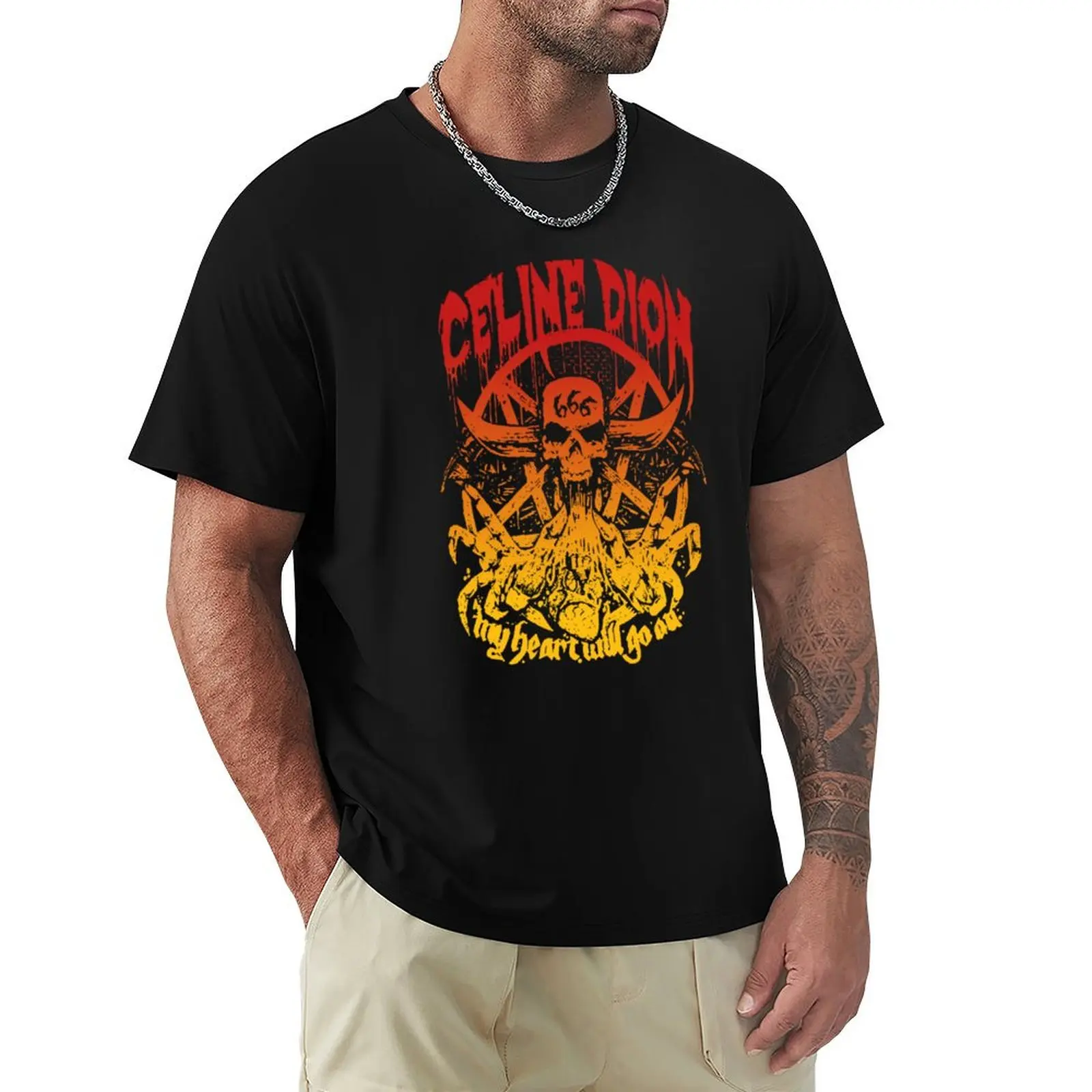 

CéLINE DION MéTAL 4 T-Shirt Personalized t-shirt custom shirt t shirt for men