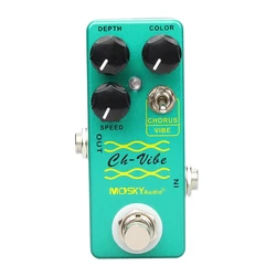 Mosky CH-VIBE Chorus Pedal Tremolo Electric Guitar Effect Pedal Vintage Vibe Effect Vibrato Guitar Pedal True Bypass