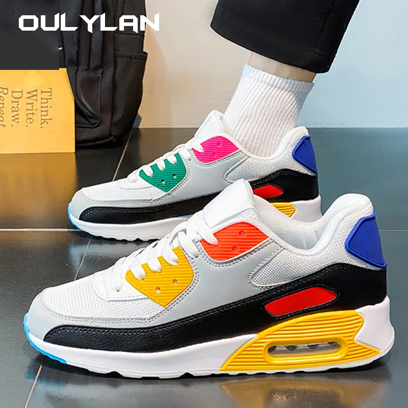 

Oulylan Black Male Sneakers Height Increasing Summer Shoes For Men Canvas Shoes Racing Men's Autumn Footwear Tennis