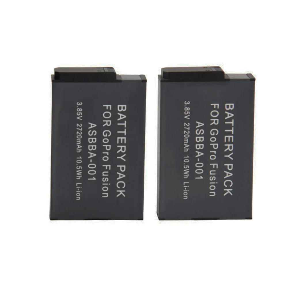 2720mAh ل Gopro الانصهار تبديل البطارية ل ASBBA 001 ASBBA001 VR 360 بانوراما كاميرا بطارية إكسسوارات قطع غيار